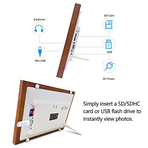 Digital Photo Frame,YENOCK 10.1 Inch WiFi Frame HD IPS LCD Touch Screen