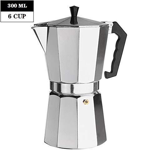 HEELPPO Espresso Glas Kaffeekocher Kaffeekanne Espressokocher Tropfkanne Achteckige Mokka-Kaffeekanne Aluminium… – Bild 3