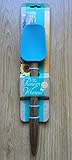 Pioneer Woman Turquoise Blue Silicone Spoon 12 3/4 Wood Handle Spatula
