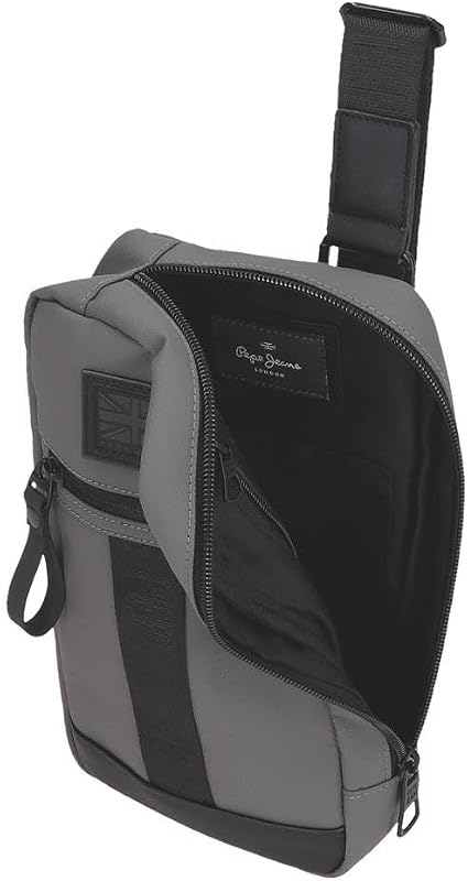 Hoxton Umhängetasche Grau 14 x 25 x 6 cm Polyester und PU by Joumma Bags, grau, Talla única, Gürteltasche