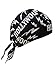 Hollywood Bandana Skull Cap Doo Rag for NWO Hulk Hogan Costume