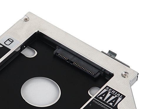 DY-tech 2nd HDD SSD Hard Drive Enclosure Caddy for HP EliteBook 2560p 2570p with Faceplate bezel and Mounting Bracket