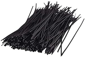 LAVZAN 500pcs 6inch Black Twist Ties/Twist Tie/Cable Ties/Cable Tie