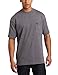 Wrangler Men's Riggs Workwear Short Sleeve Pocket T-Shirt, Charcoal Gray, XX-Large