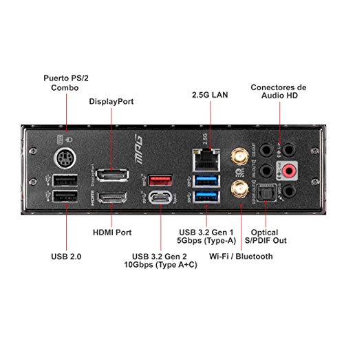 MSI-MPG-Z490M-Gaming-Edge-Wifi-Placa-Base-Performance-Gaming-10th-Gen-Intel-Core-LGA-1200-Socket-DDR4-SLICF-Doble-Ranura-M2-USB-32-Gen-2-Wi-Fi-6-micro-ATX-DPHDMI-Mystic-Light-RGB