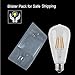 Santaro 4W 3pack Warm White Dimmable Edison Vintage LED Filament Bulb - Soft White Replace 20W Incandescent, E26 110V 80Ra LED Edison Style Retro ST64