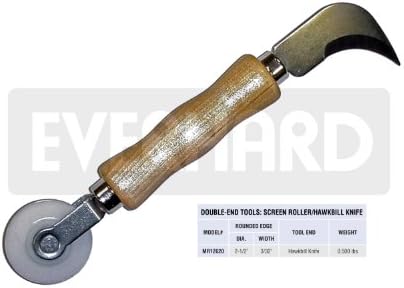 MR12620 Everhard Double-end Screen Tool - Nylon Spline Roller/Hawkbill Knife