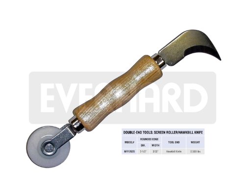 MR12620 Everhard Double-end Screen Tool - Nylon Spline Roller/Hawkbill Knife
