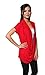 Free to Live Women's Lightweight Short Sleeve Criss Cross Pullover Nursing Top Red