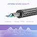 UGREEN Headphone Splitter 3.5mm Nylon Braided Audio Splitter Extension Cable Male to 2 Port 3.5mm Female Compatible with iPhone 11 Pro Max iPad PC Tablets MP3 Players
