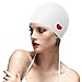 BALNEAIRE Swim Cap Women for Long Hair, Silicone Swimming Cap for Women