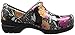 AnyWear Women's Srangel Health Care and Food Service Shoe, Black/Pink/Orange, 8 M US