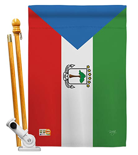 Breeze Decor HS108305-BO Equatorial Guinea World Nationality Decorative Vertica…