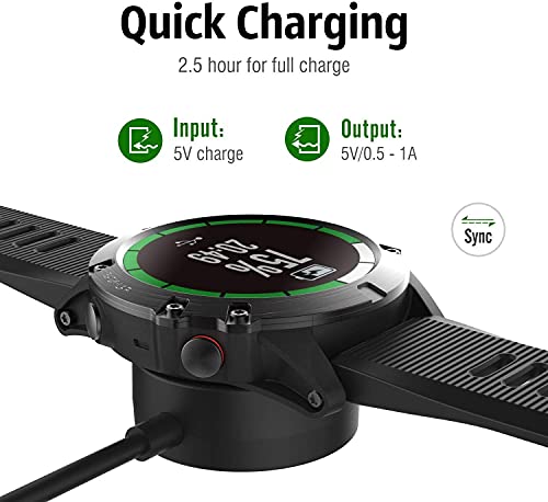 Charger Compatible with Garmin Fenix 5/5S/5X, Fenix 6/6S/6X, Fenix 7/7S ...