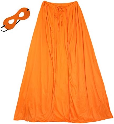 SeasonsTrading 28" Orange Superhero Cape & Mask Costume Set