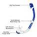WACOOL Snorkeling Snorkel Diving Scuba Package Set Gear for Kids Youth Junior Anti-Fog Coated Glass with Silicon Mouth Piece Purge Valve and Anti-Splash (DarkBlue)