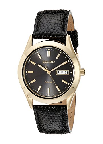 Seiko Men's SNE054 Stainless Steel Solar Watch