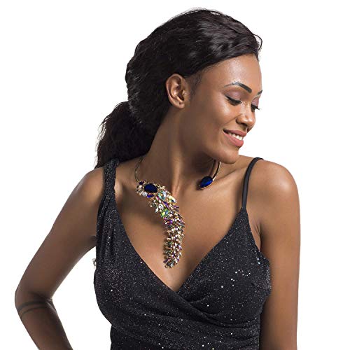 Holylove Women Costume Necklace Colorful, Statement Necklace for Women Novelty Fashion Jewelry 1 pc with Gift Box- HLN0008 Colorful