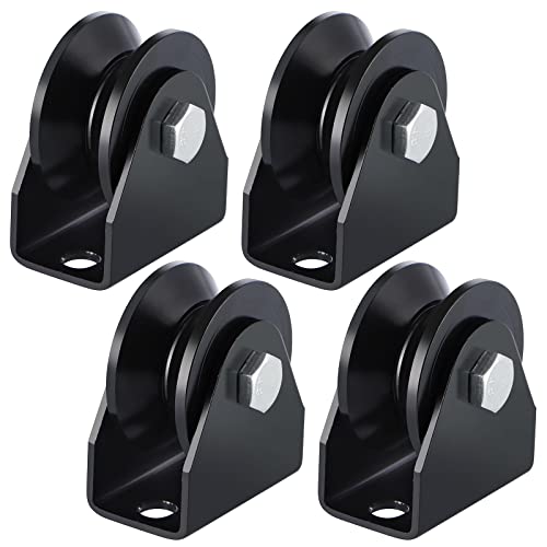 Skelang 2.5" V-Groove Casters - Heavy Duty Sliding Gate Wheels, Pack Of 4