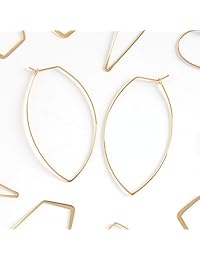 Humble Chic NY - Pendientes de aro, diseño de rosca marquesa