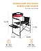 KingCamp Heavy Duty Camping Folding Director Chair Oversize Padded Seat with Side Table and Storage Bag, Supports 396 lbsthumb 1