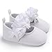 BENHERO Baby Infant Girls Soft Sole Floral Princess Mary Jane Shoes Prewalker Wedding Dress Shoes(0-6 Months Infant A/White)