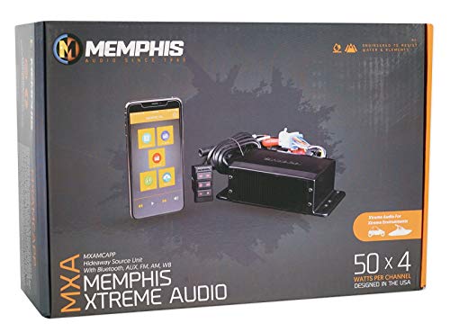 Memphis Hidden Hide Away Classic Car Stereo Receiver+(4) 6.5" 3-Way Speakers