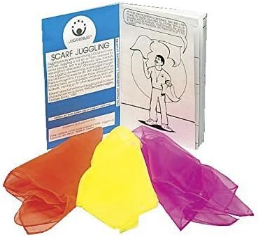 Juggletime 133731 Juggling Scarves, 17" Size (Pack of 3)