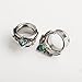 KUBOOZ(1 Pair Popular Sea-shell Stainless-steel Ear Plugs Tunnels Gauges Stretcher Piercings