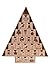 Christmas Tree 24 Day Advent Calendar by Clever Creations | Countdown to Christmas| Premium Holiday Décor | Sturdy Cardboard with Printed Details | 24 Drawers | 14