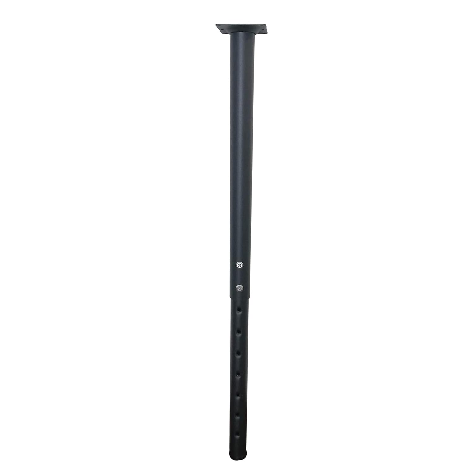 Jahof Adjustable Table Leg 55-90cm, Metal Desk Leg Ø42/38mm with Screws, Telescopic Furniture Leg for Tabletop, DIY Desk, Home, Office, Set of 1 (Black)