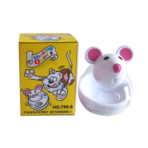 PanDaDa Mice Tumbler Automatic Pet Food Feeder Cat Slow Eating Leaky Feeder