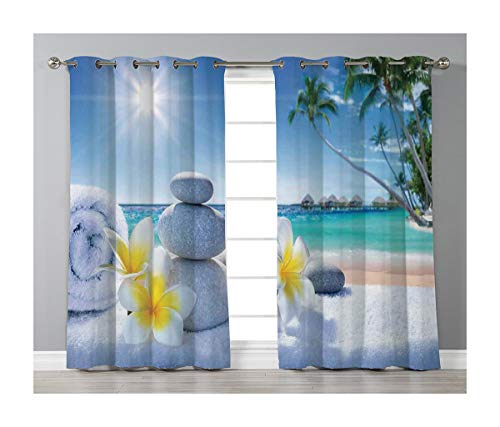 Goods247 Blackout Curtains Grommets Panels Printed Curtains For