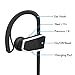 Bluetooth Headphones Wireless Earbuds with Microphone IPX7 Waterproof Sweatproof Musical Headsets Noise Cancelling HD Stereo for Running Gym Up to 8 Hours Working Time