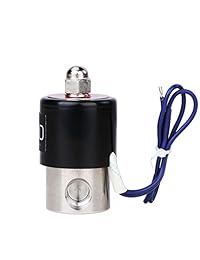 Válvula solenoide de acero inoxidable, de 1 4 pulgadas, 12 V de CA, normalmente cerrada, Viton