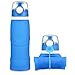 Jerrybox Collapsible Water Bottle - 26 oz with BPA Free Silicone Leak Proof Foldable Sports Bottle for Sports Outdoor Travel Camping Picnic