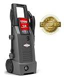 Briggs & Stratton Electric Pressure Washer 1700 PSI 1.3 GPM with 26' High-Pressure Hose, Turbo Nozzle & Detergent Injection