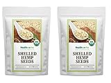 Healthworks Hemp Seeds Shelled Raw Organic, 4lb (2 x 2LB packs)