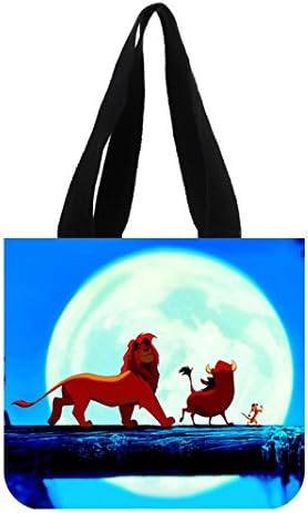 The Lion King Hakuna Matata Custom Canvas Shopping Tote Bag (Two Sides)