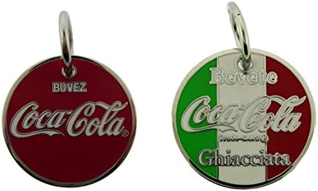 2 Pieces Coca Cola Key Ring Car New Key Chain US American Bottle Co Logo Metal