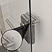 Doorstop Door Stopper Bumper Wall Protector Commercial Office Home Door Handle Stopper Easy Install Doorstop DoorBumper for Lever Handle Protect Walls Glass from Damage (Pack of 5)