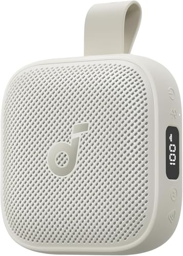 soundcore Boom Go 3i Portable Bluetooth Speaker by Anker, 24H Playtime, 15W Punchy Sound, beige, pink - AnkerDirect FBA