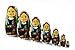 MATRYOSHKA&HANDICRAFT Ukrainian Nesting Dolls 7 Pieces - Ukrainian Gifts - Ukrainian Folk Costume Clothing