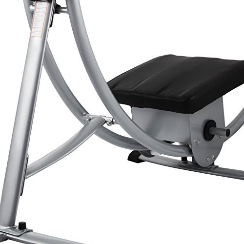 Popsport Abdomen Machine 330LBS Abdominal Coaster Abdomen Exercise Equipment with Adjustable Seat for Abdominal Muscle Training (Ab Coaster with 4 Dumbbells and wriggled Plate)