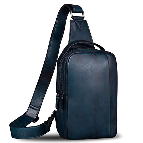 Genuine Leather Sling Bag for Men and Women Vintage