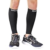 Baleaf Unisex Calf Compression Leg Sleeve Shin Support Calf Socks for Running, Cycling, Hiking, Shin Splints and Varicose Veins(1 pair)