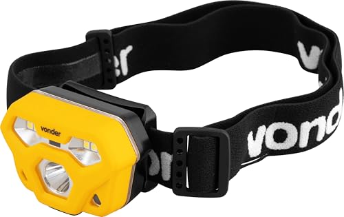 Vonder, Lanterna De Led Para Cabeça, Recarregável, Led Smd, Lcv 400.