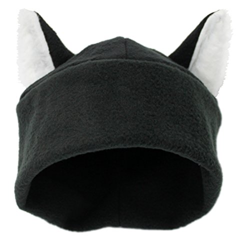 Mrawp Men's Black Fleece Beanie Cat Hat