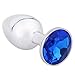 AKStore Small Super Quality Deluxe Steel Fetish Plug Anal Butt Jewelry for Fetish Kinky Sex Love Games Personal Sex Massager Good Valentine 'S / Birthday Gift(Blue)