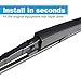 Rear Wiper Blade, ASLAM 14C Rear Windshield Wiper Blades Type-E for Original Equipment Replacement, Exact Fit(Pack of 2)